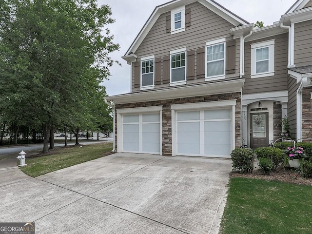 view of front of home featuring a garage