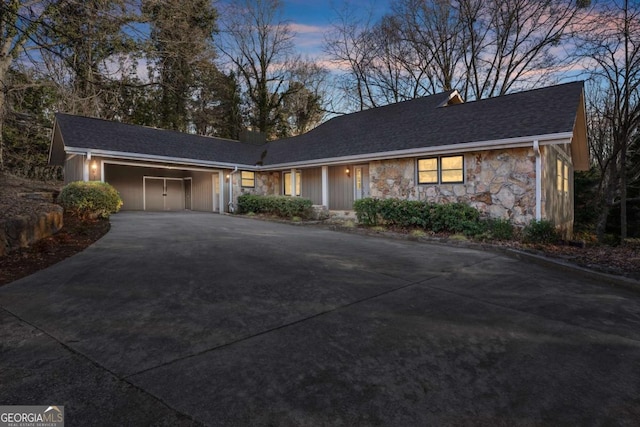 view of ranch-style house