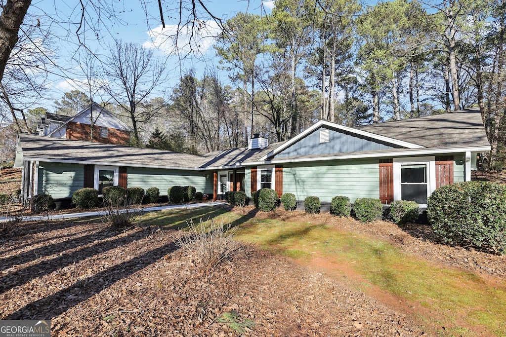 view of ranch-style home