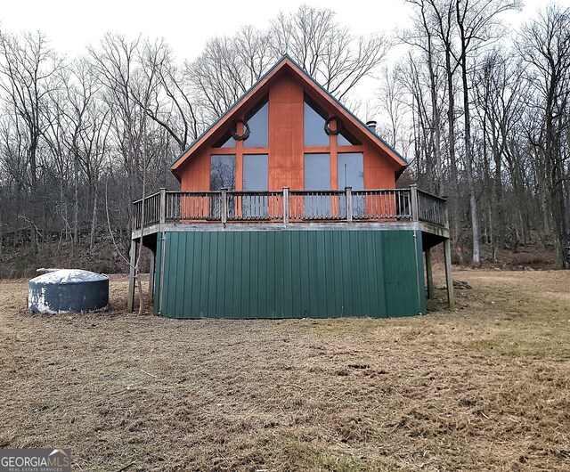 view of rear view of property