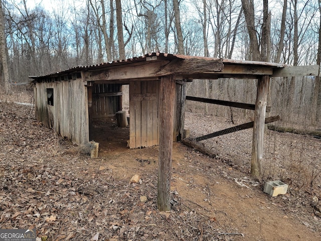 view of outbuilding