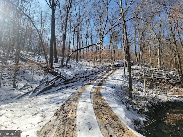 view of road