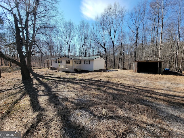 exterior space with a wooden deck