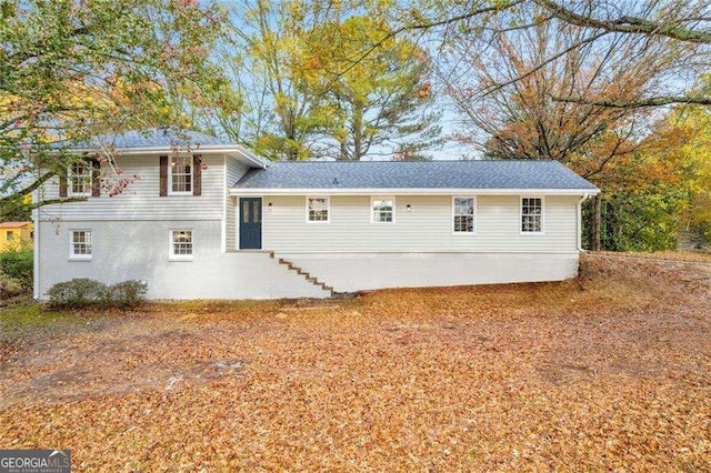 view of rear view of property