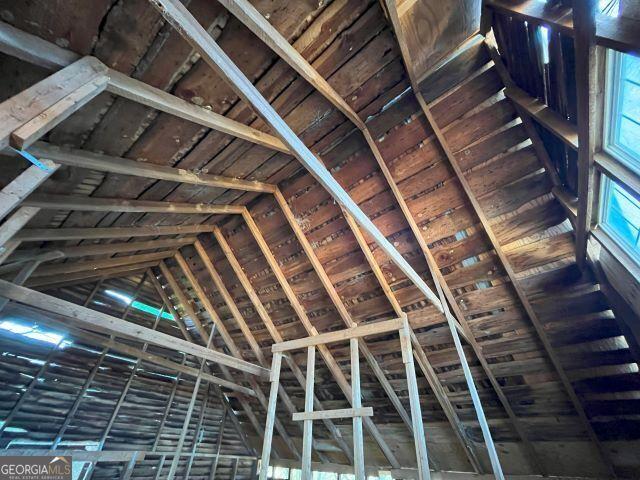 view of attic