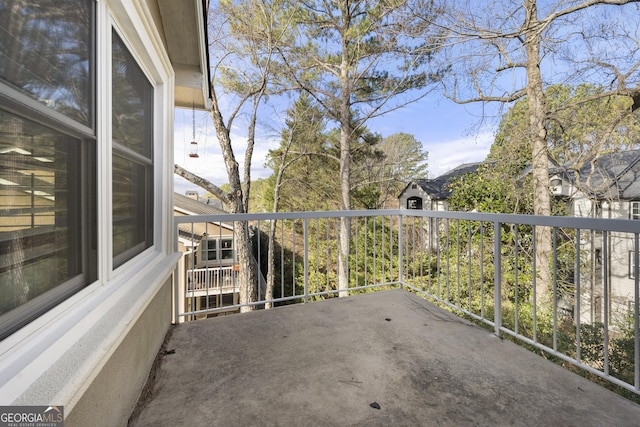 view of balcony