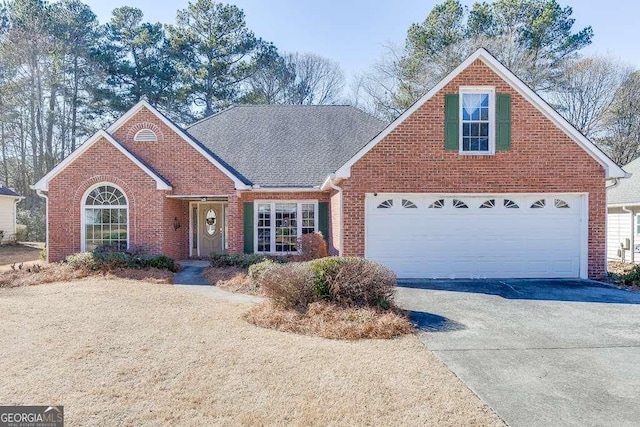 front facade featuring a garage