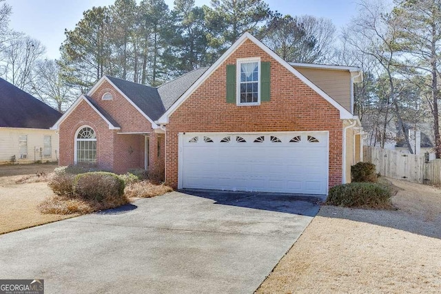 front facade featuring a garage