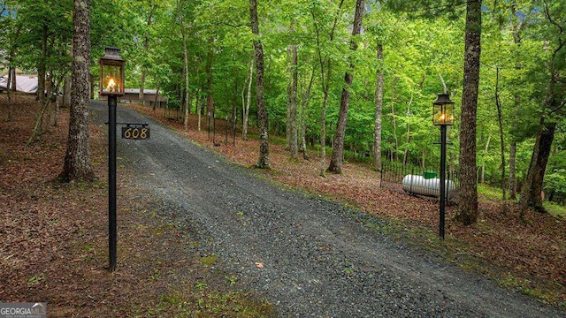 view of road