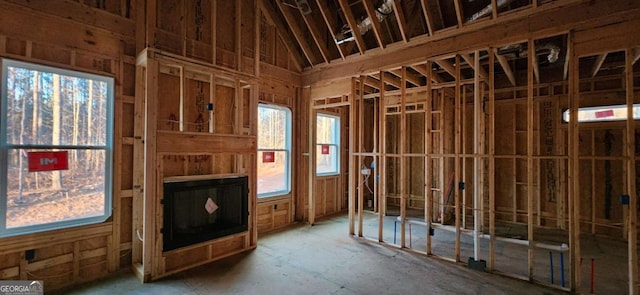 miscellaneous room featuring a fireplace