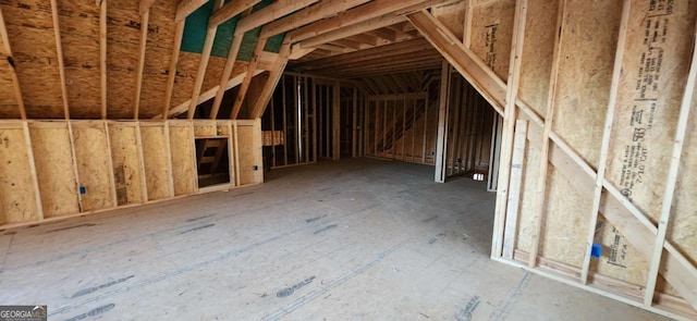 view of attic