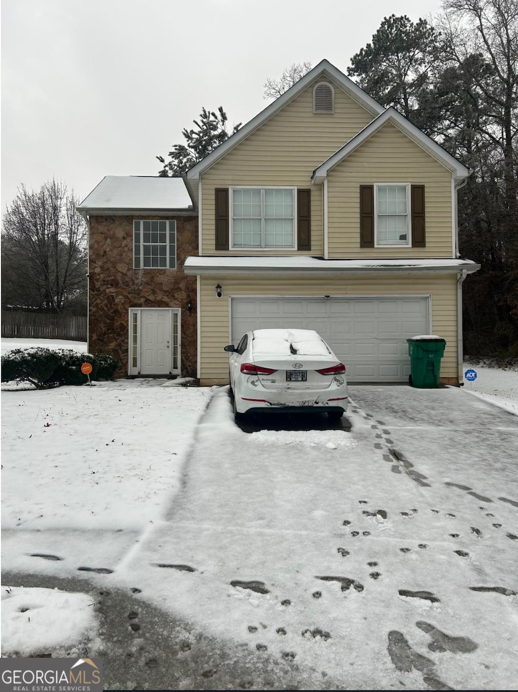 front facade featuring a garage