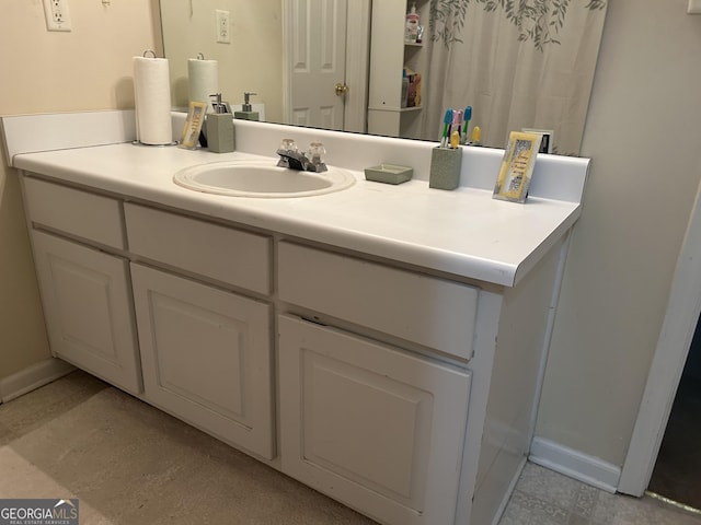 bathroom featuring vanity