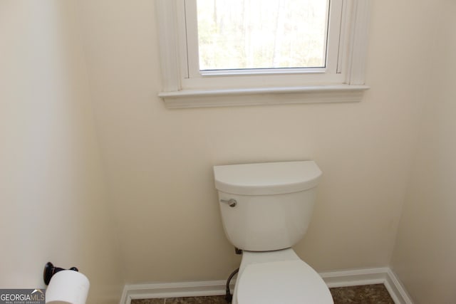 bathroom featuring toilet