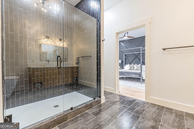 bathroom with vanity and a tub to relax in