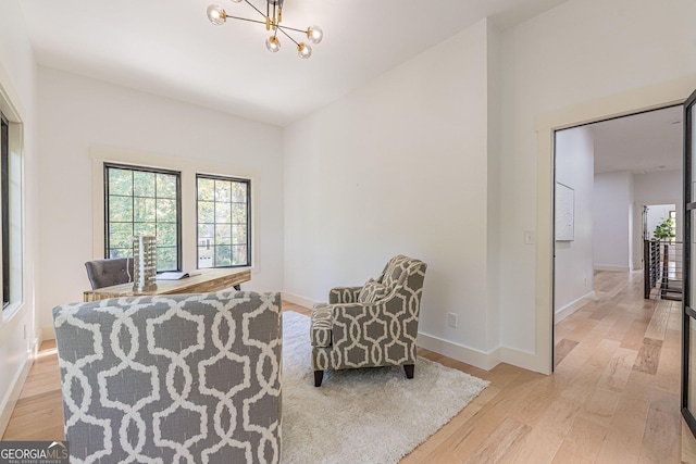 empty room featuring light hardwood / wood-style flooring