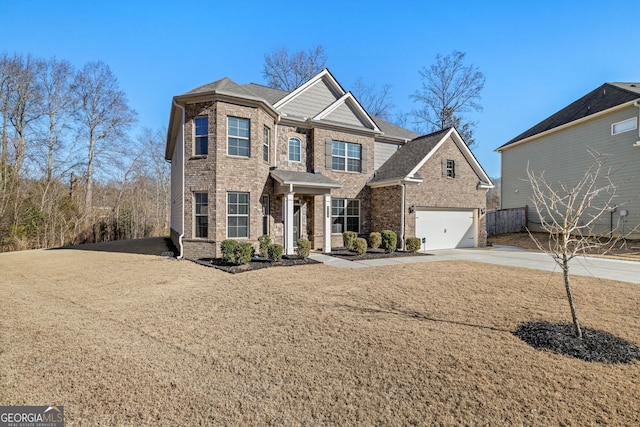 view of front of house featuring a garage