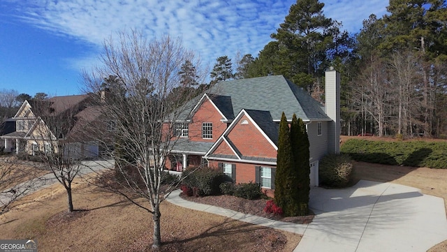 view of front of home