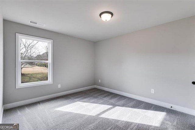 view of carpeted empty room