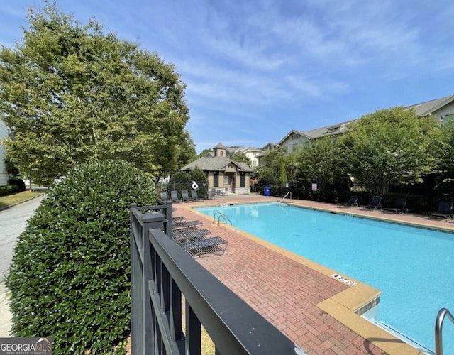 view of pool with a patio area