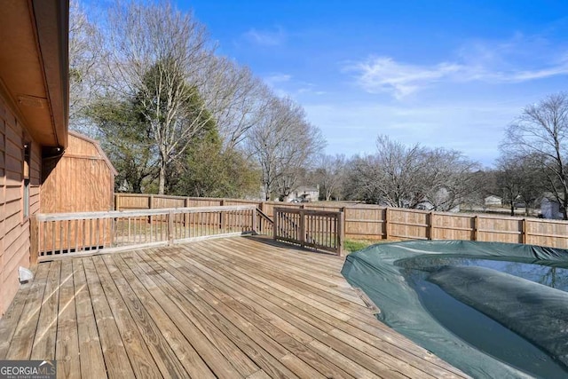 view of wooden terrace