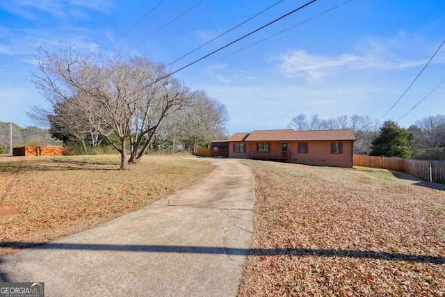 view of ranch-style house