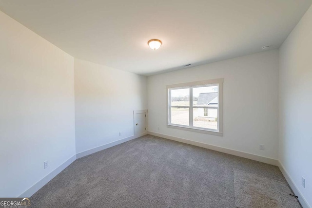 view of carpeted empty room