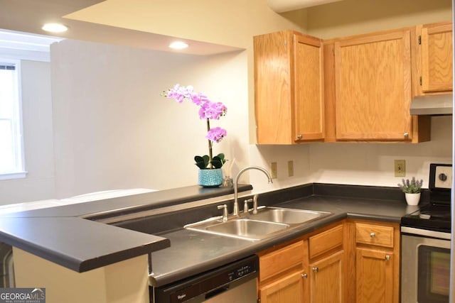 kitchen featuring sink and stainless steel appliances