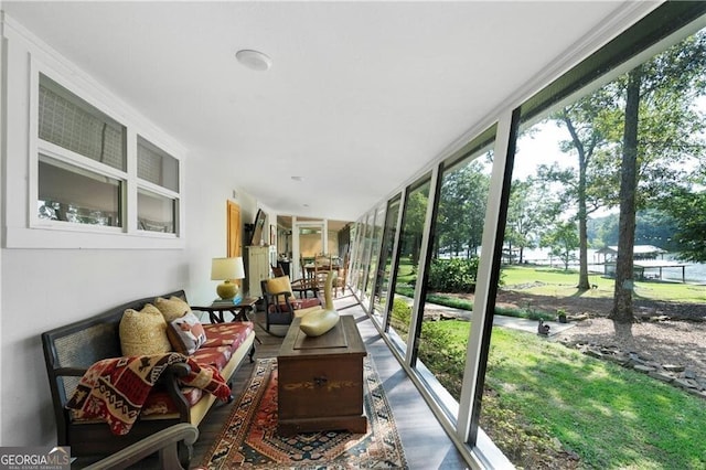 view of sunroom / solarium