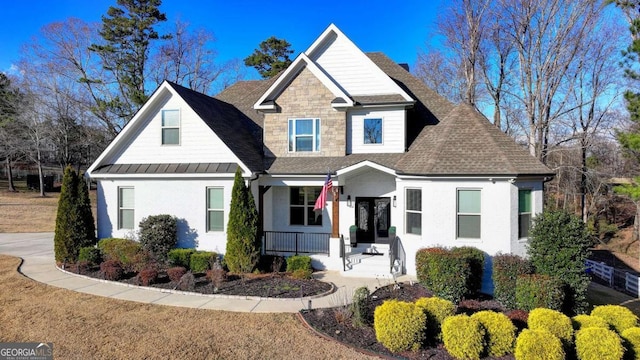 view of front of house featuring a porch