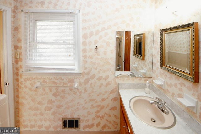 bathroom with vanity