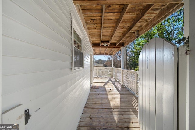 view of wooden terrace