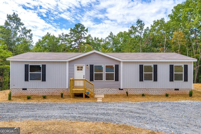 view of manufactured / mobile home