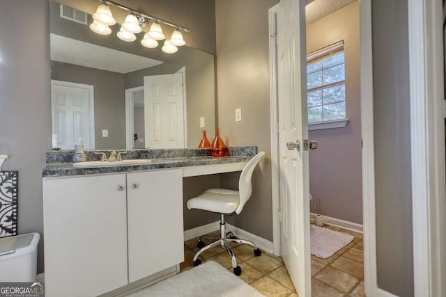 bathroom with vanity