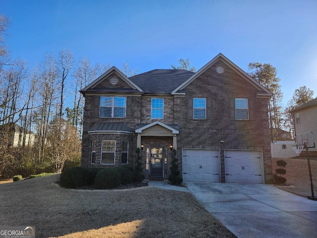 view of front of home featuring a garage