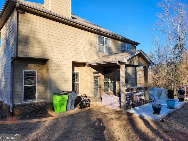 view of rear view of property