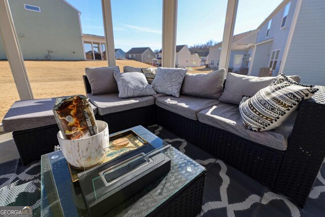 view of patio / terrace featuring an outdoor hangout area