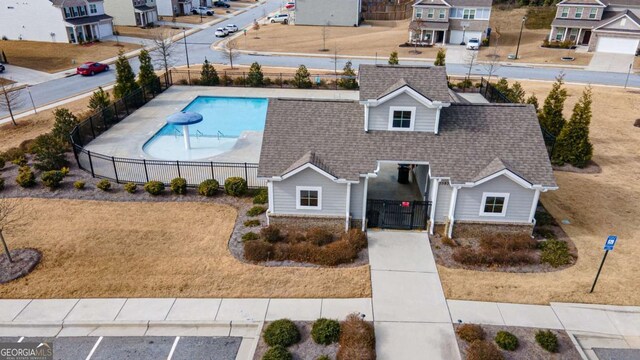 birds eye view of property