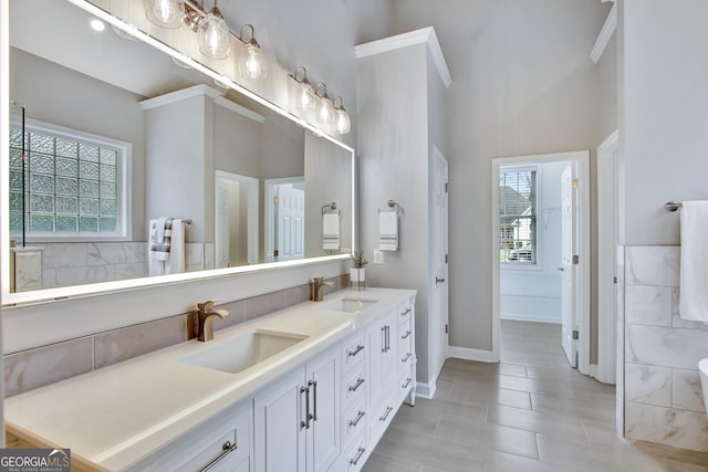 bathroom featuring vanity