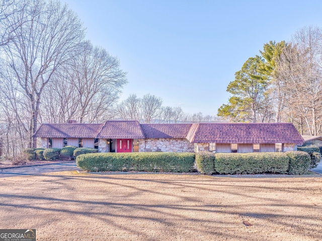 view of ranch-style home