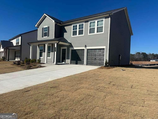 view of front of house featuring a garage