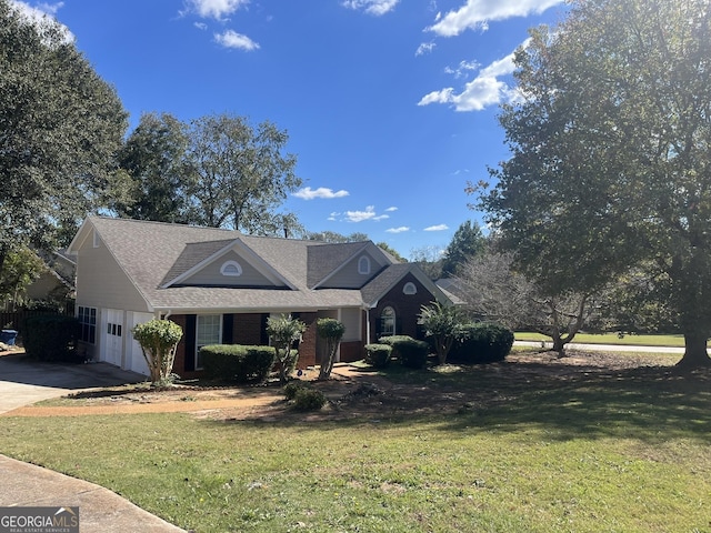 view of front property with a front yard