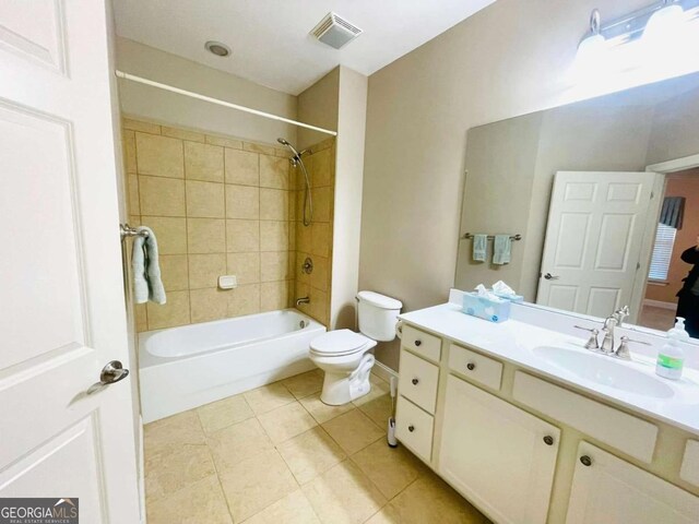 4140 Lanier Ridge Walk Unit 104, Cumming, GA 30041 - full bathroom with shower / tub combination, vanity, and tile patterned floors