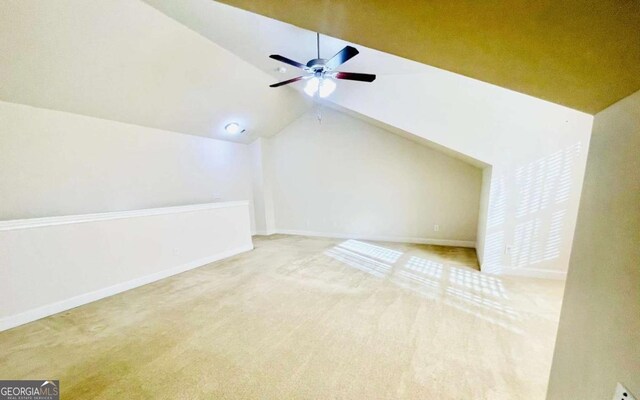4140 Lanier Ridge Walk Unit 104, Cumming, GA 30041 - bonus room with vaulted ceiling, carpet, and ceiling fan