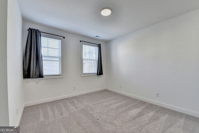 view of carpeted empty room