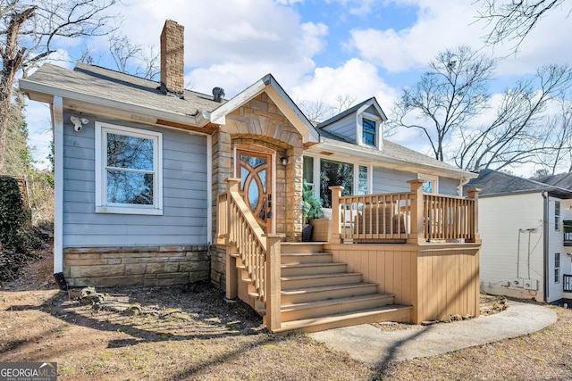 view of front of property