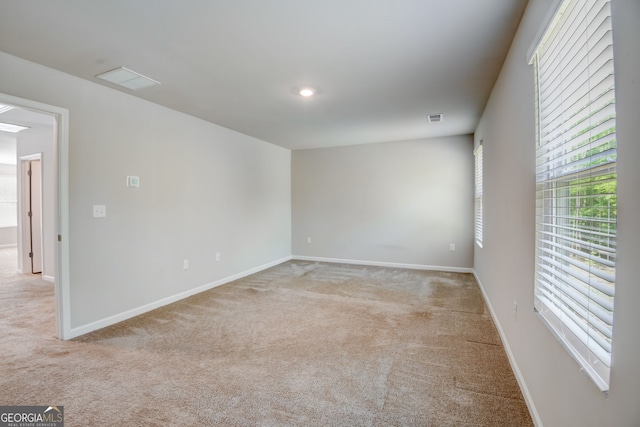 view of carpeted empty room