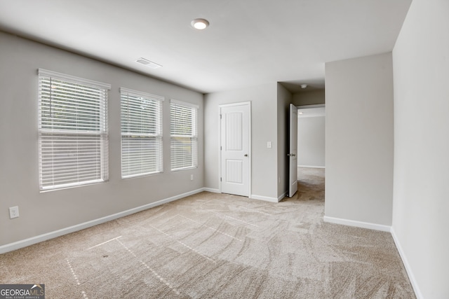 view of carpeted empty room