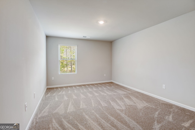 view of carpeted empty room