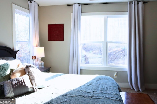 bedroom featuring carpet flooring